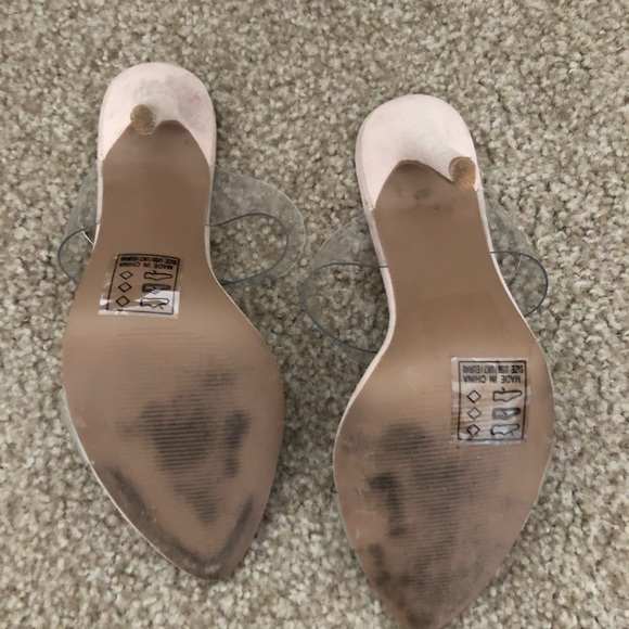 Cute clear strap nude heels!! - Picture 4 of 4